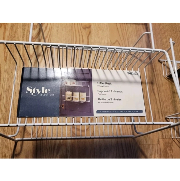 Style Selections 2-Tier Rack White Lot Of 3 Brand New - Picture 3 of 7